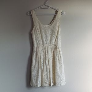 White Lace Tank Dress